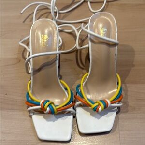 Colorful Strappy Women's Heels